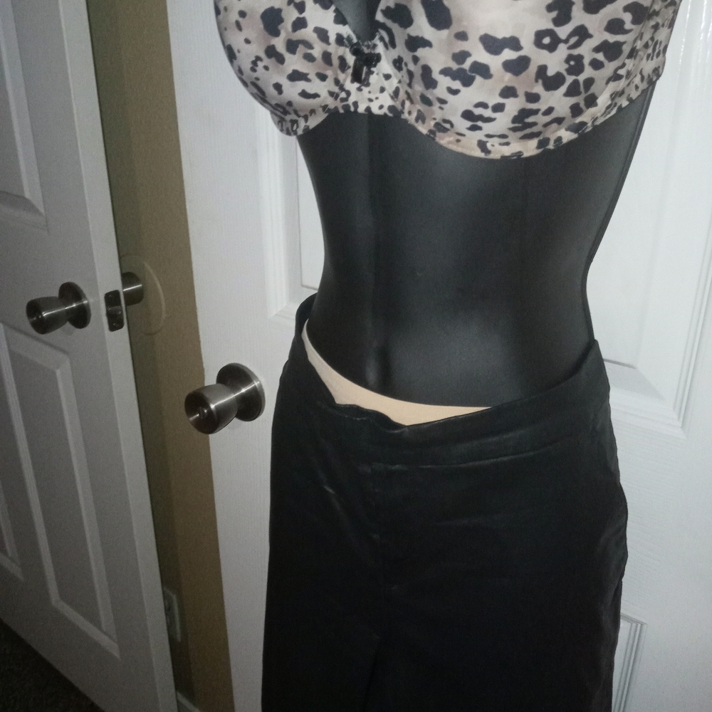 Cool summer nights faux leather capri